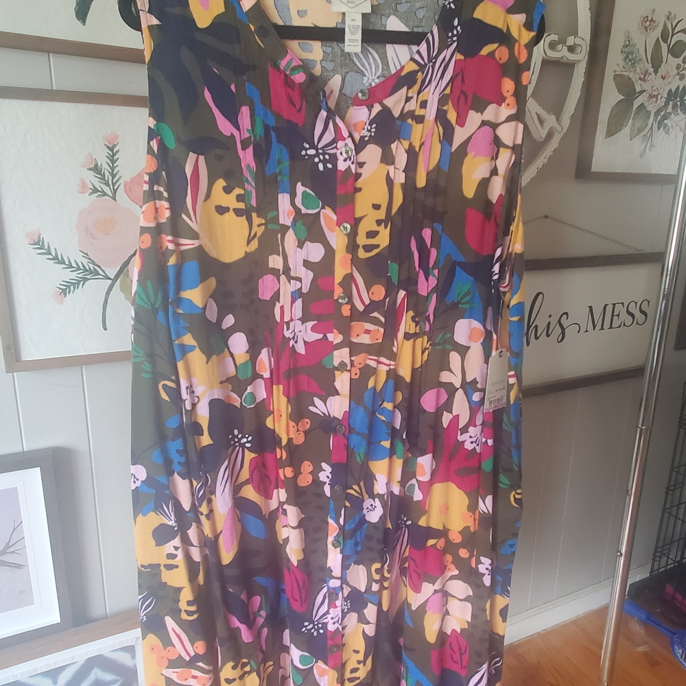 St. John's Bay Multicolor Floral Tunic